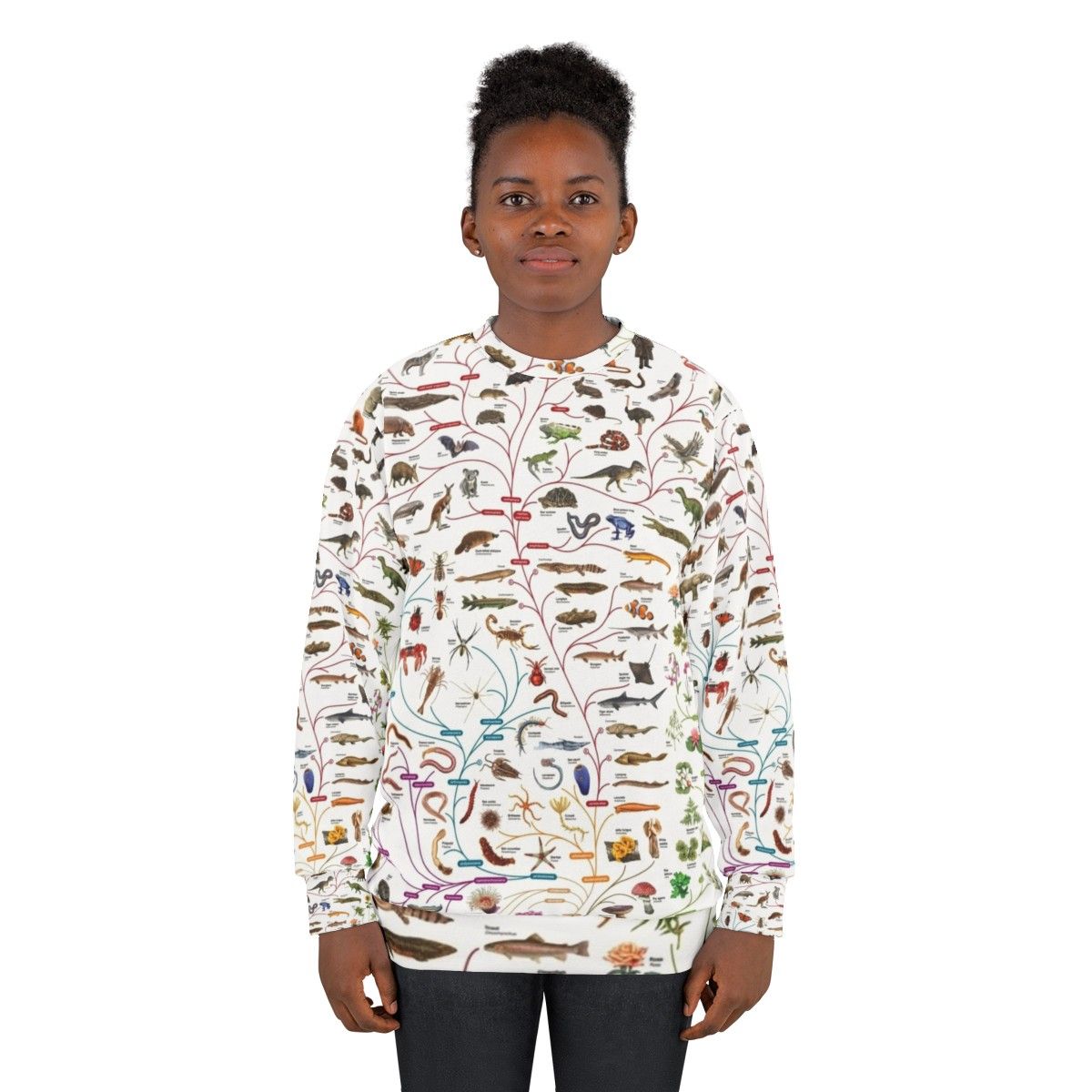 Darwinian Evolution Tree of Life Sweatshirt - women