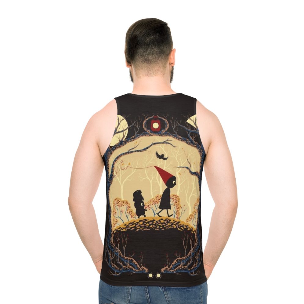 Journey Unisex Tank Top with Over the Garden Wall inspired design - men back