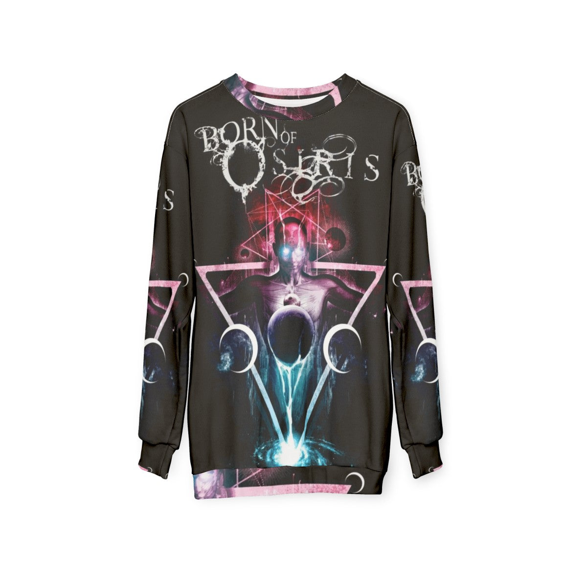 Born Of Osiris Abstract Chaos Metalcore Sweatshirt - hanging