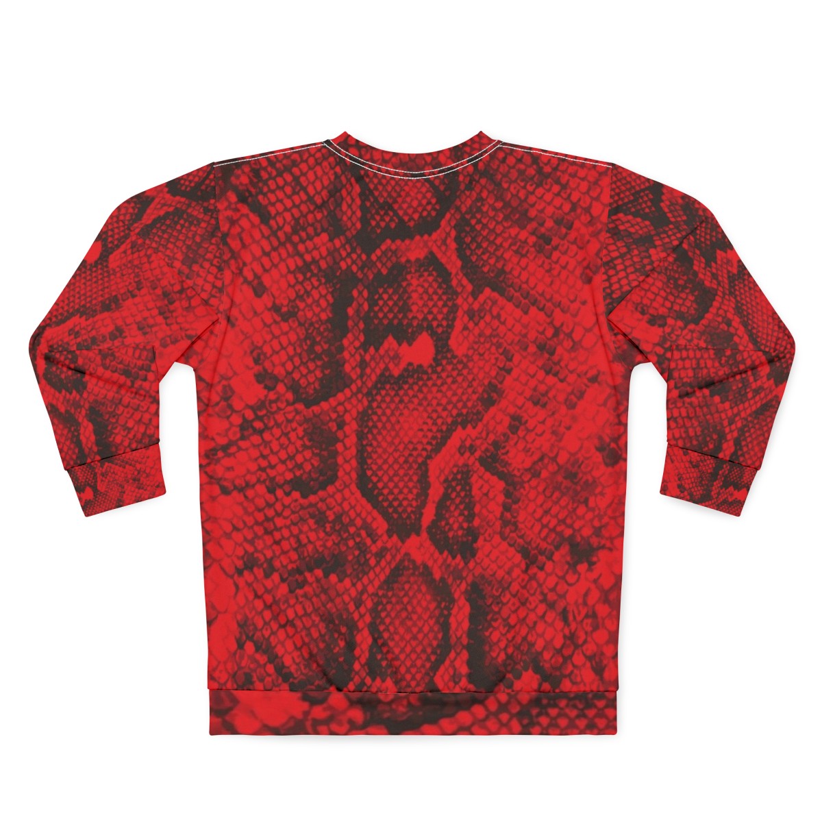 Red Snakeskin Sweatshirt - Back