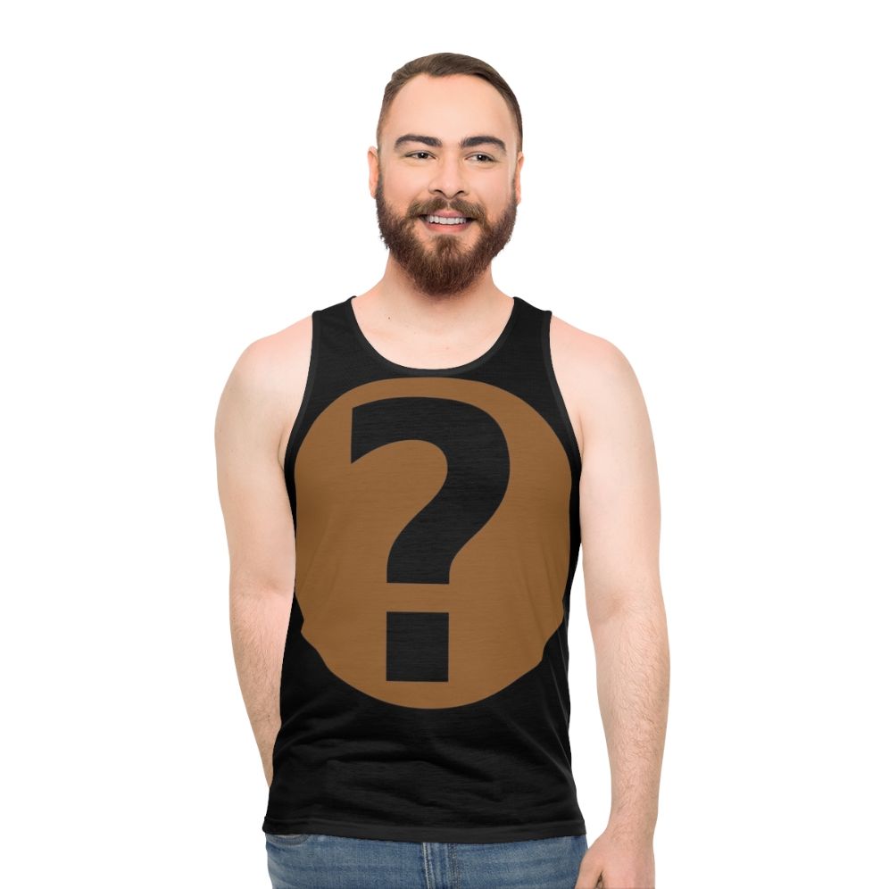 Podquiz Black Unisex Tank Top - men