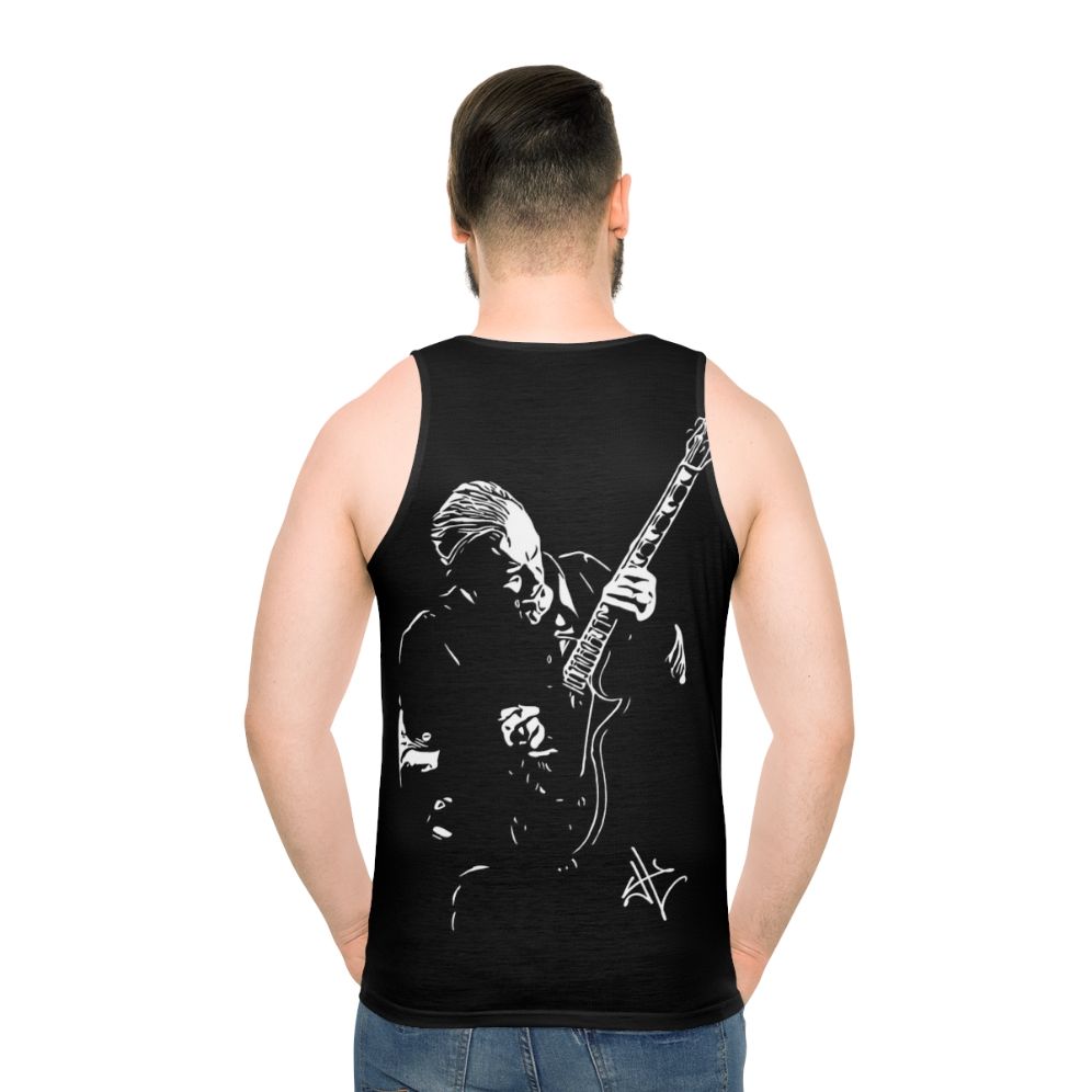 James Hetfield Metallica Vector Art Unisex Tank Top - men back