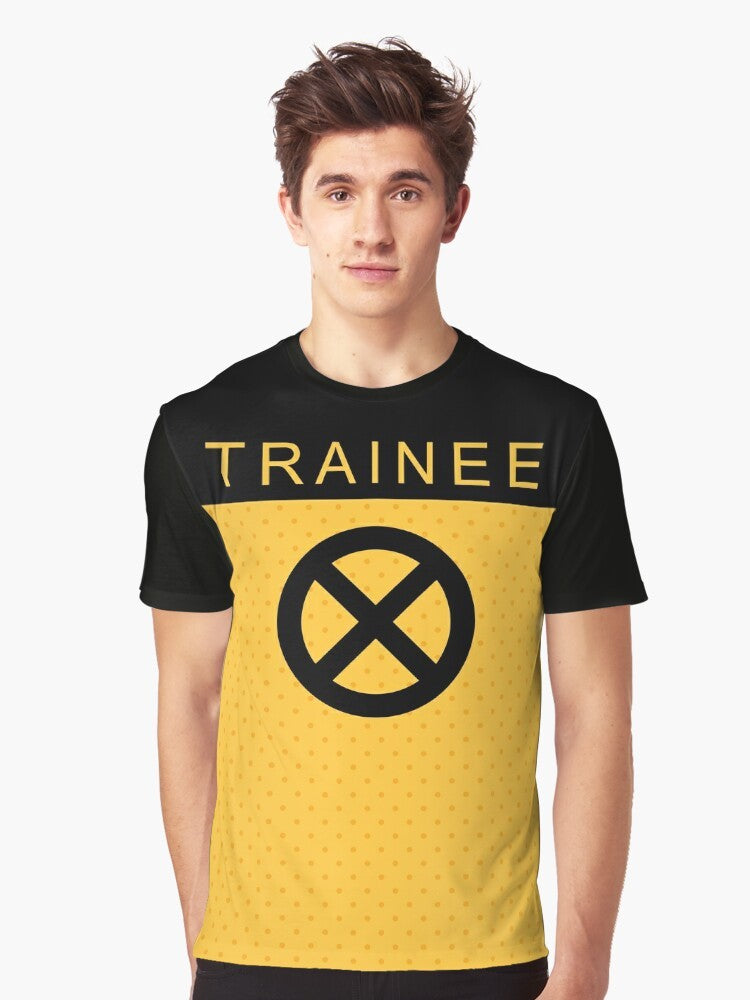 Deadpool Trainee X-Force graphic t-shirt with Deadpool, X-Force, and comic book inspired design. - Men