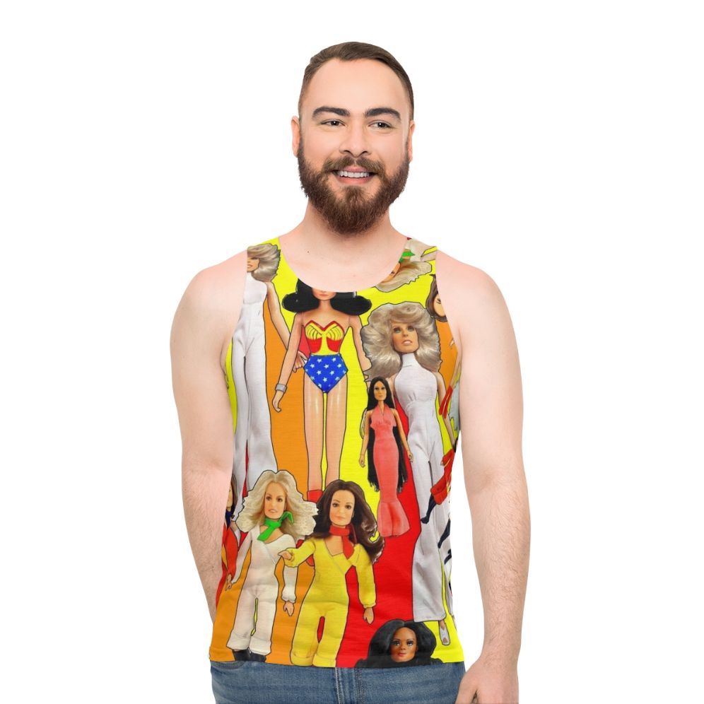 Iconic 70s unisex glamour tank top - men