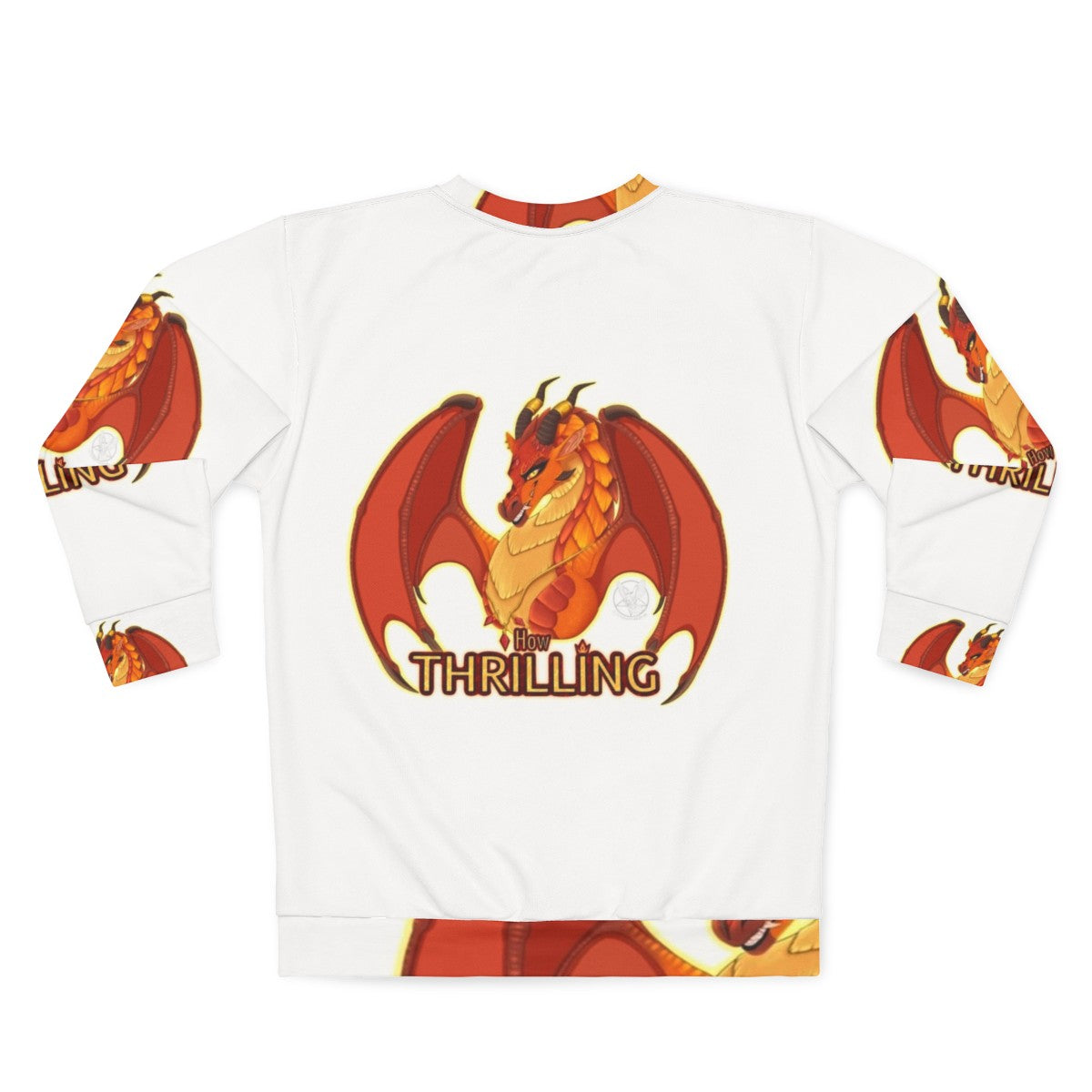 Wings of Fire Queen Scarlet Dragon Sweatshirt - Back