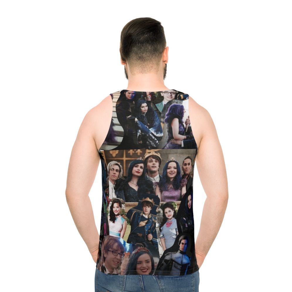 Descendants Collage Unisex Disney Tank Top - men back