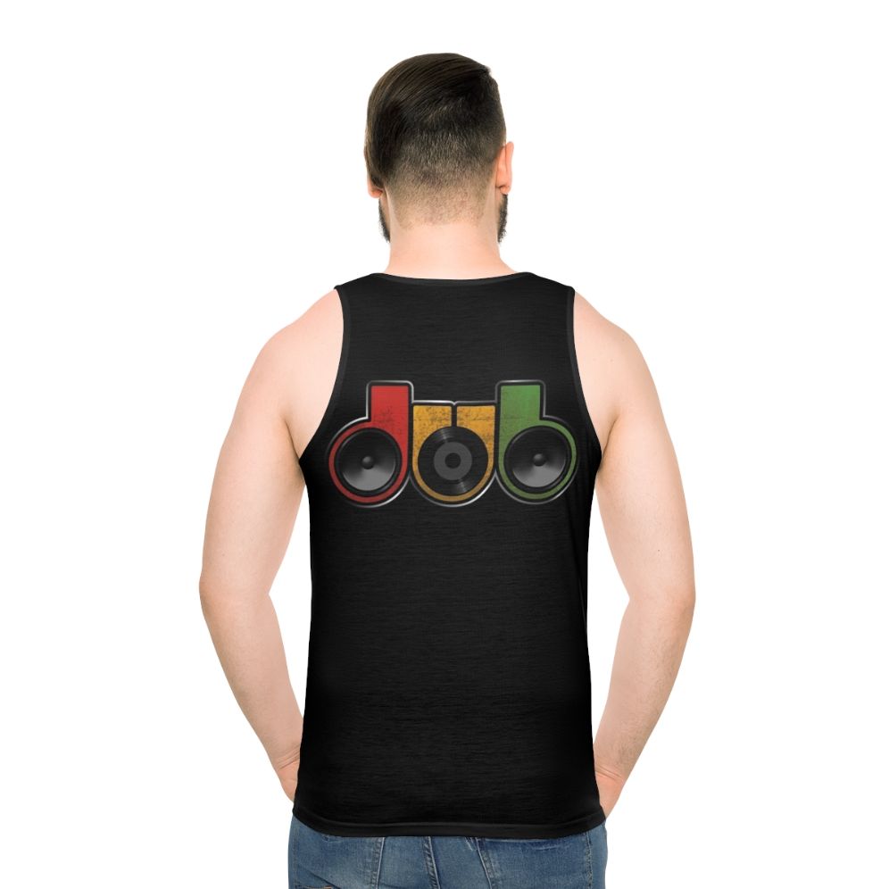 Unisex Dub Reggae Music Tank Top - men back