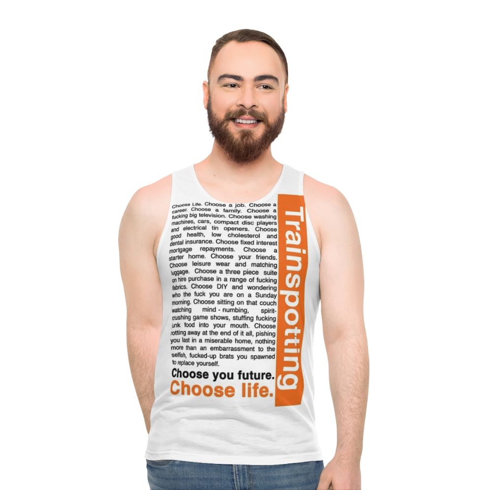 Trainspotting choose life unisex tank top - men