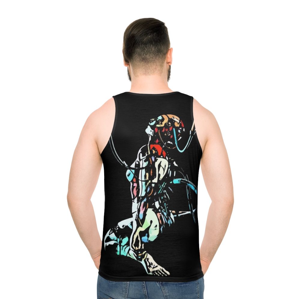 Ghost In The Shell Unisex Cyberpunk Anime Tank Top - men back