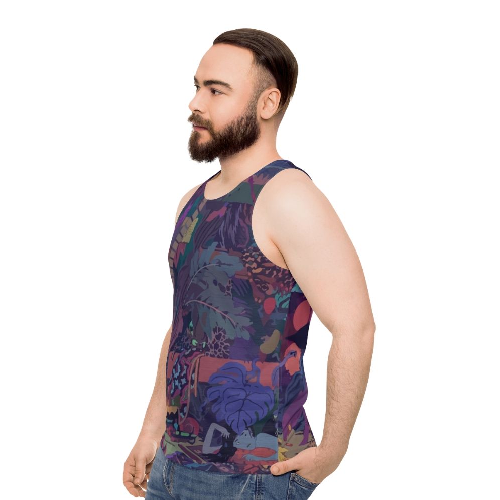 Glass Animals Zaba Unisex Tank Top with Colorful Graphics - men side