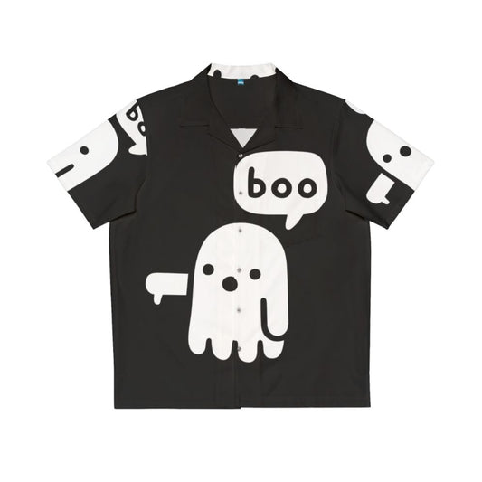 Spooky ghost Hawaiian shirt with funny boo design