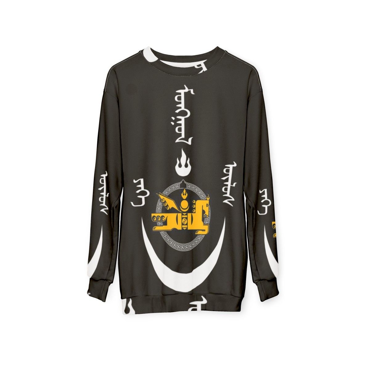 Mongol Empire Sweatshirt featuring Genghis Khan inspired design - hanging