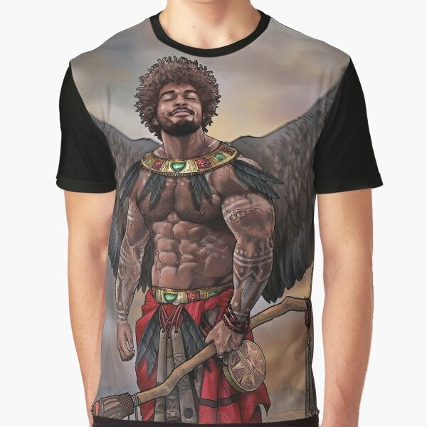 Gay graphic t-shirt with Eshu design