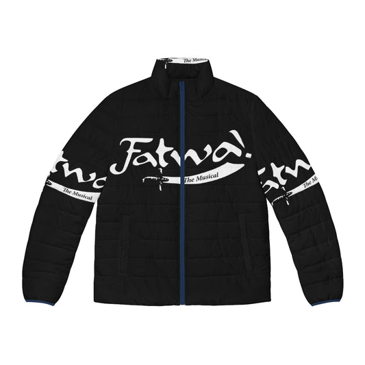 Fatwa The Musical Puffer Jacket featuring comedy and Broadway elements