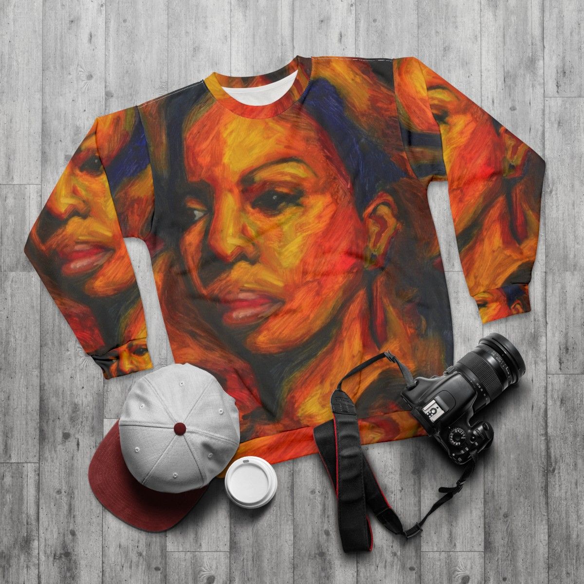 Nina Simone "I Put A Spell On You" Sweatshirt - flat lay