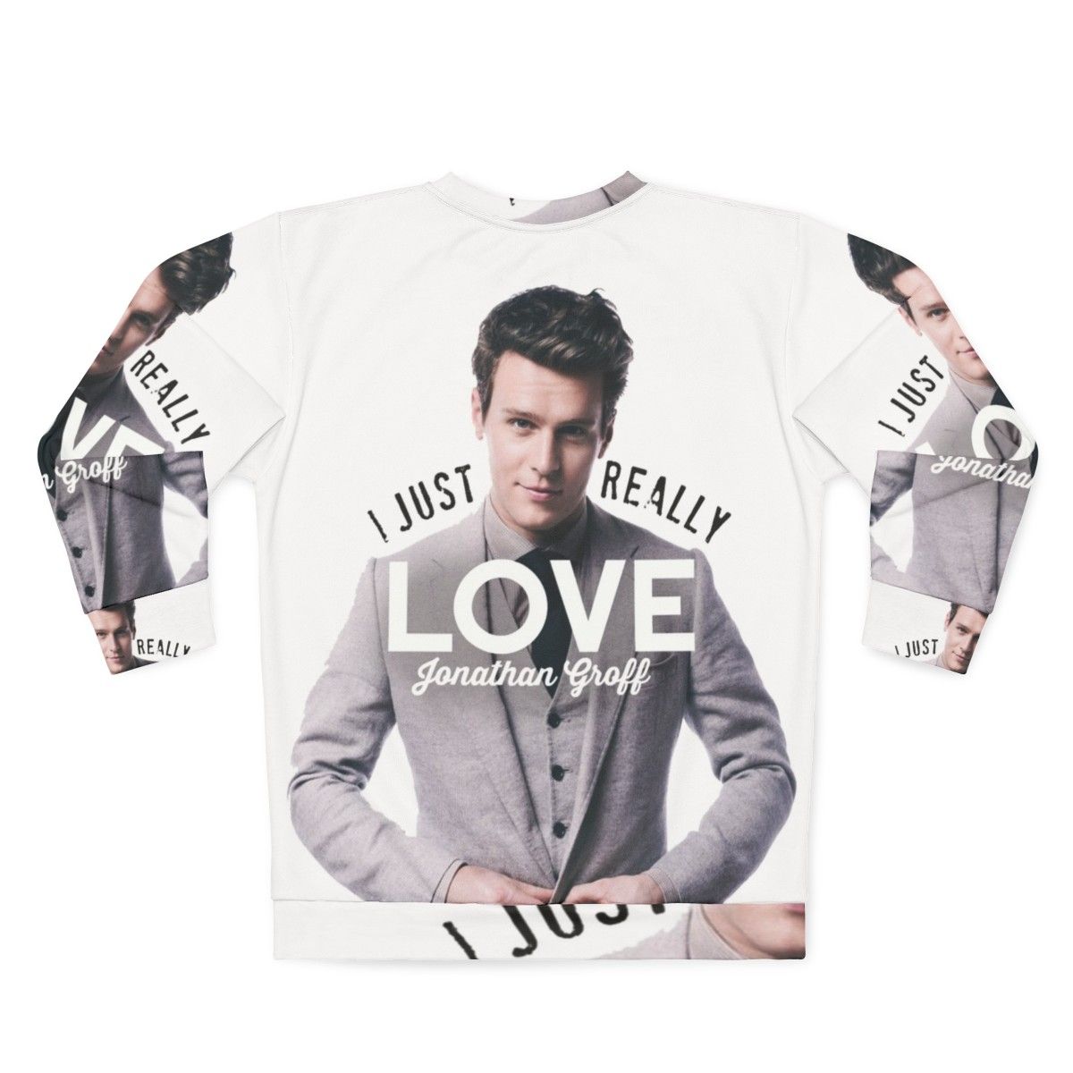 Jonathan Groff Hamilton Musical Broadway Sweatshirt - Back