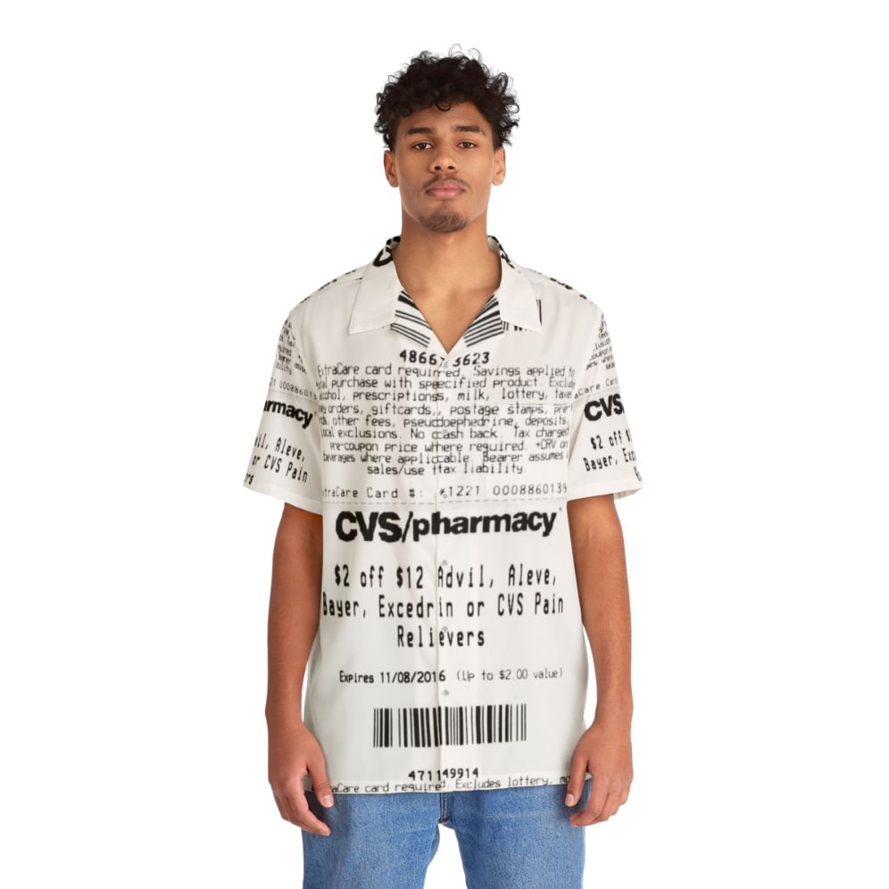 CVS Receipt Hawaiian Shirt - Patriotic and Unique Military Style - People Front