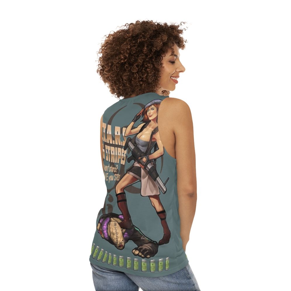 Resident Evil Jill Valentine Unisex Tank Top - women back