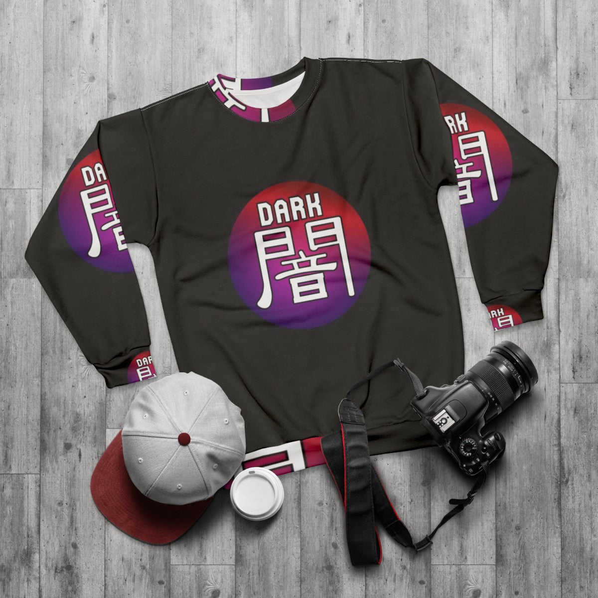 Yu-Gi-Oh Dark Attribute Sweatshirt - flat lay