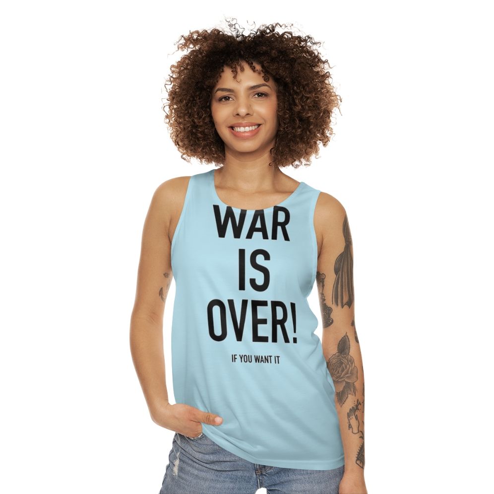 "Imagine Peace" - War Is Over Unisex Tank Top - women