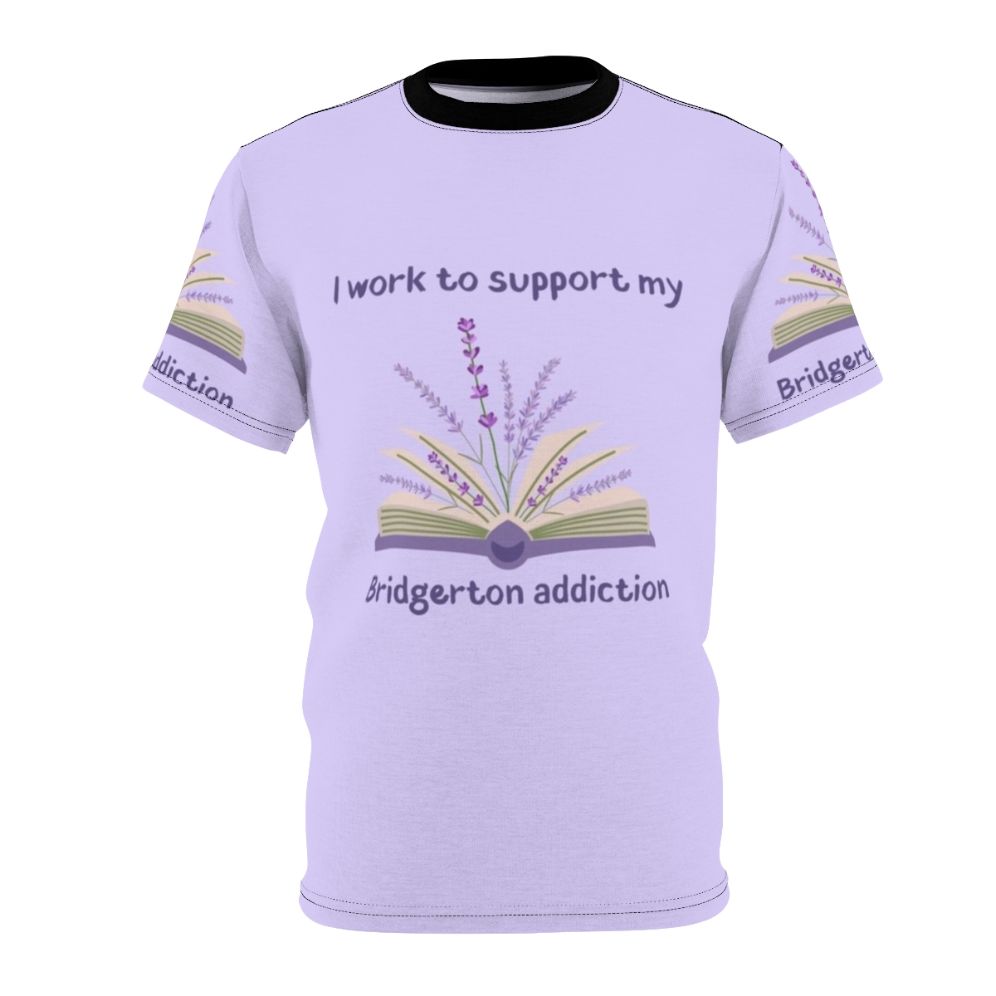 Bridgerton inspired t-shirt with floral and text design