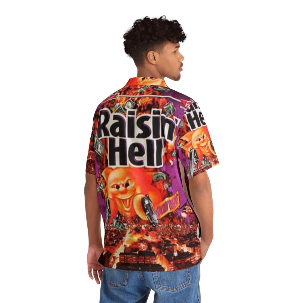 Raisin hell hawaiian shirt with bold pattern - People Back