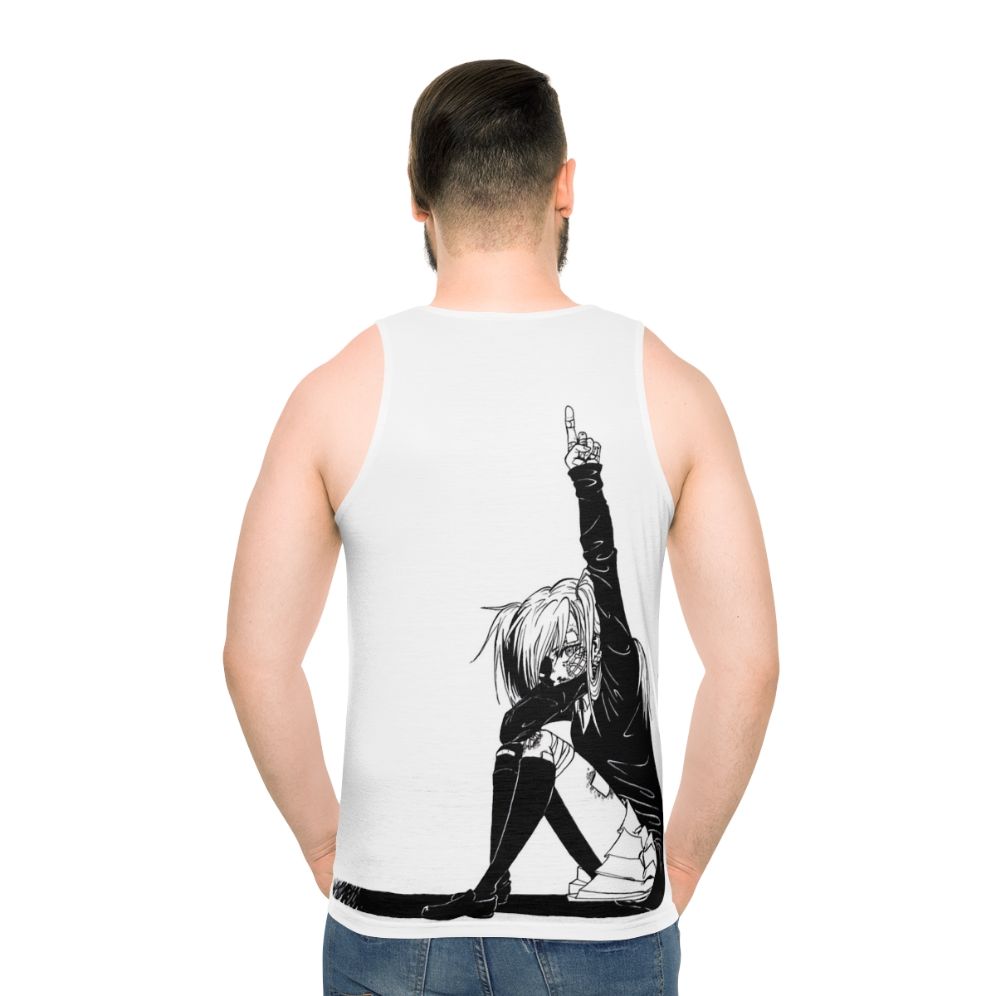 Vocaloid Miku Hatsune Unisex Rolling Girl Tank Top - men back