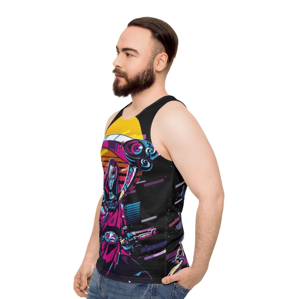 Thanatos Hades Retro Unisex Tank Top - men side