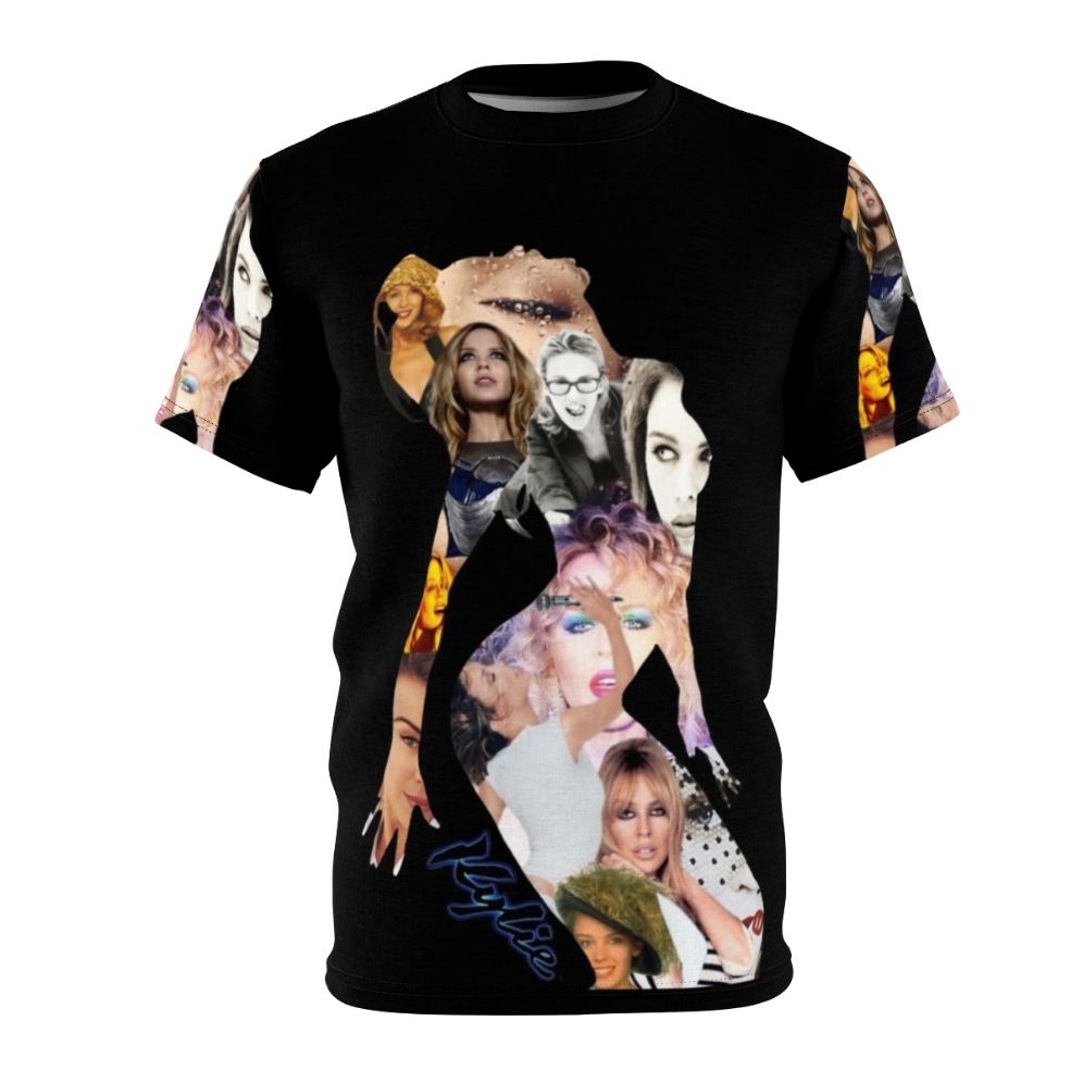 Kylie Minogue inspired silhouette design on a t-shirt for pop music fans