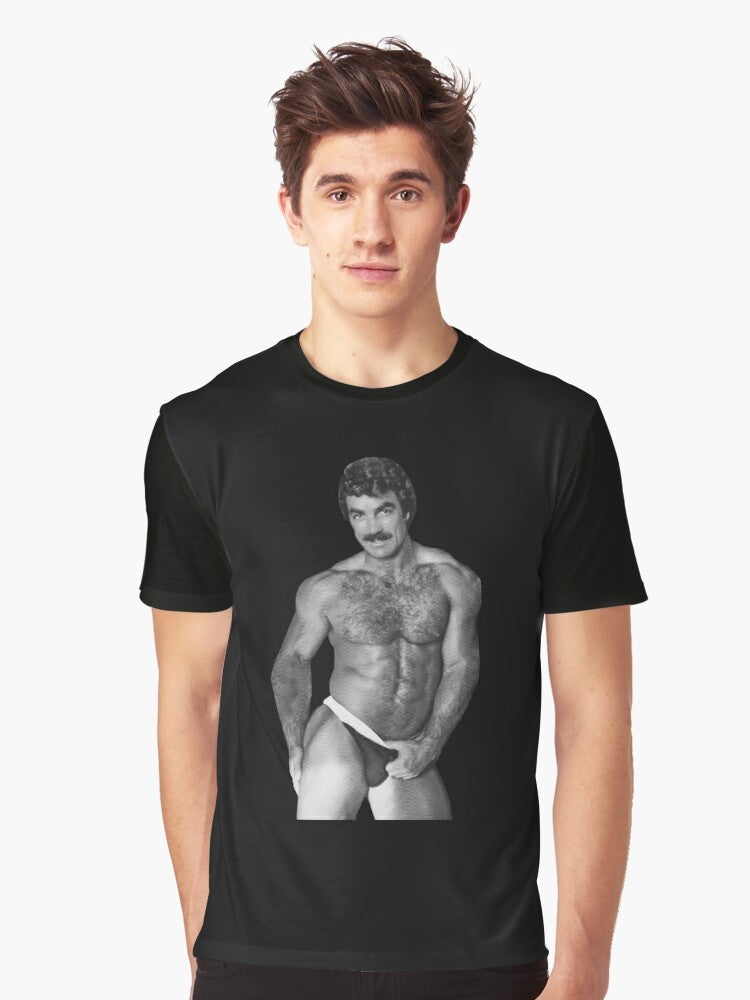 Classic Tom Selleck 'Magnum P.I.' graphic t-shirt - Men