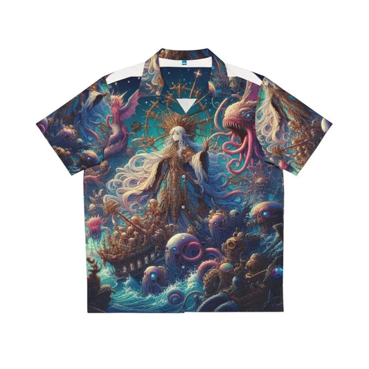 Anime Hawaiian Shirt featuring a beautiful anime girl design