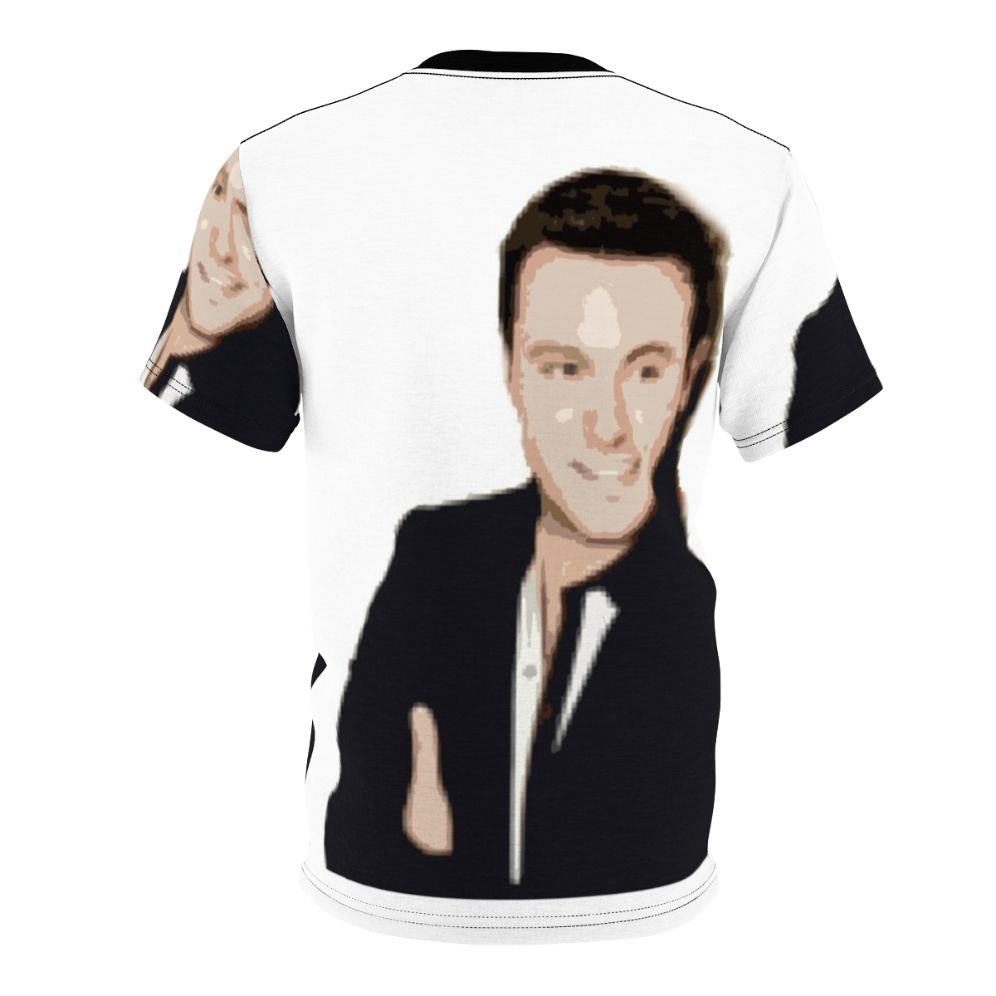 T-shirt with a stylized illustration of country music singer Nathan Carter - Back