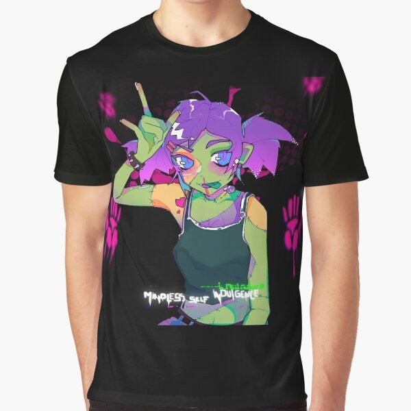 Mindless Self Indulgence anime aesthetic graphic t-shirt