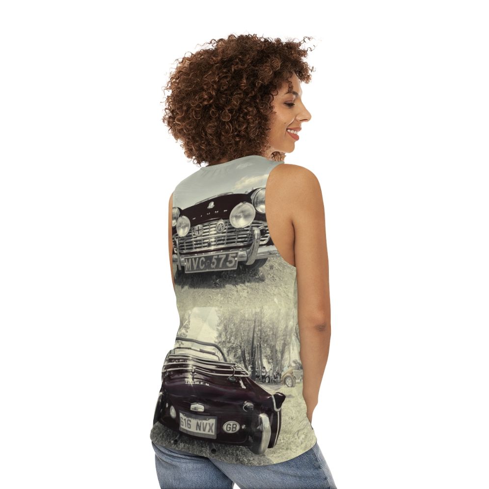 Triumph TR3 retro unisex tank top - women back