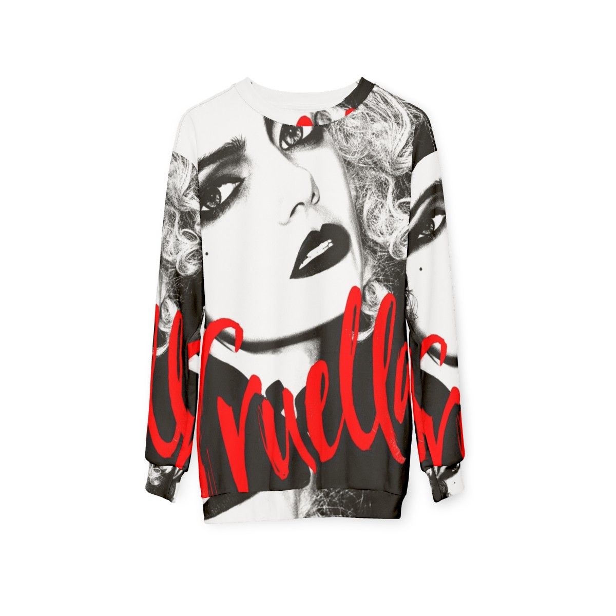 Cruella De Vil Disney Villain Sweatshirt - hanging