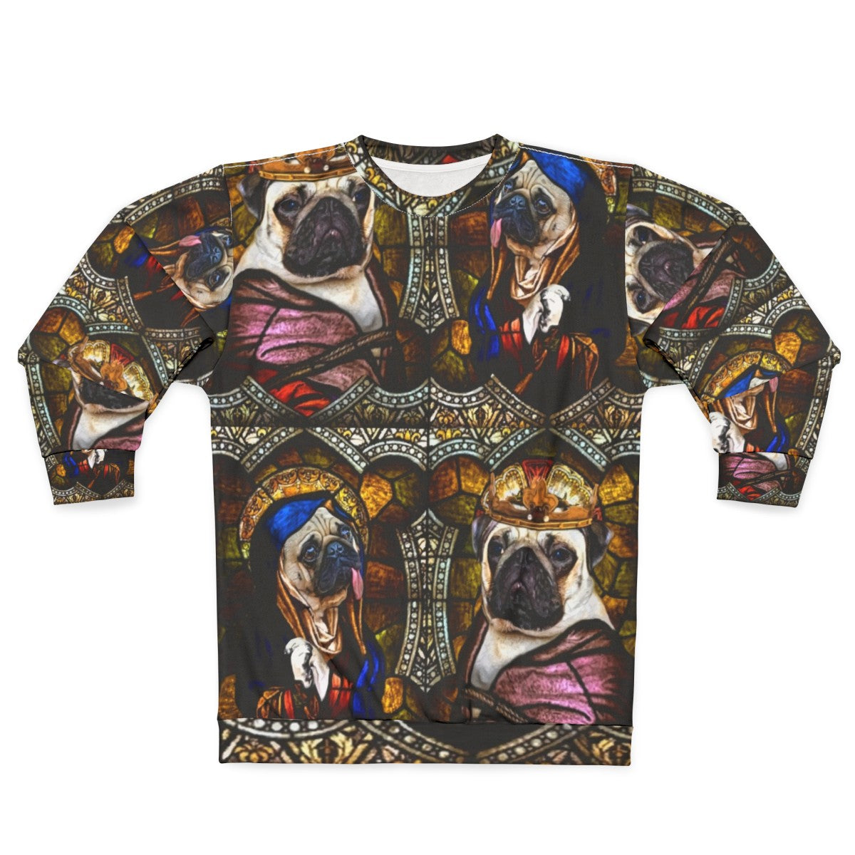 Stained Glass Pug Sweatshirt