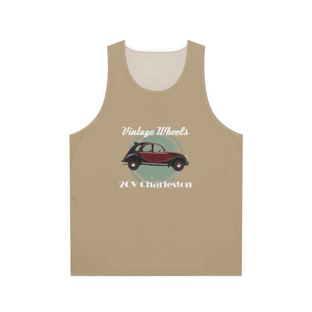 Vintage Citroën 2CV Charleston Unisex Tank Top