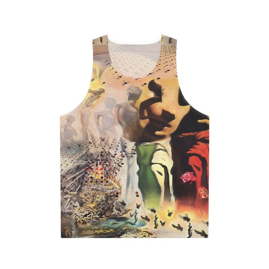 Salvador Dali's surrealist masterpiece "The Hallucinogenic Toreador" on a unisex tank top