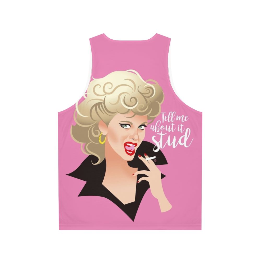 Unisex tank top with Grease movie-inspired graphic design - Back