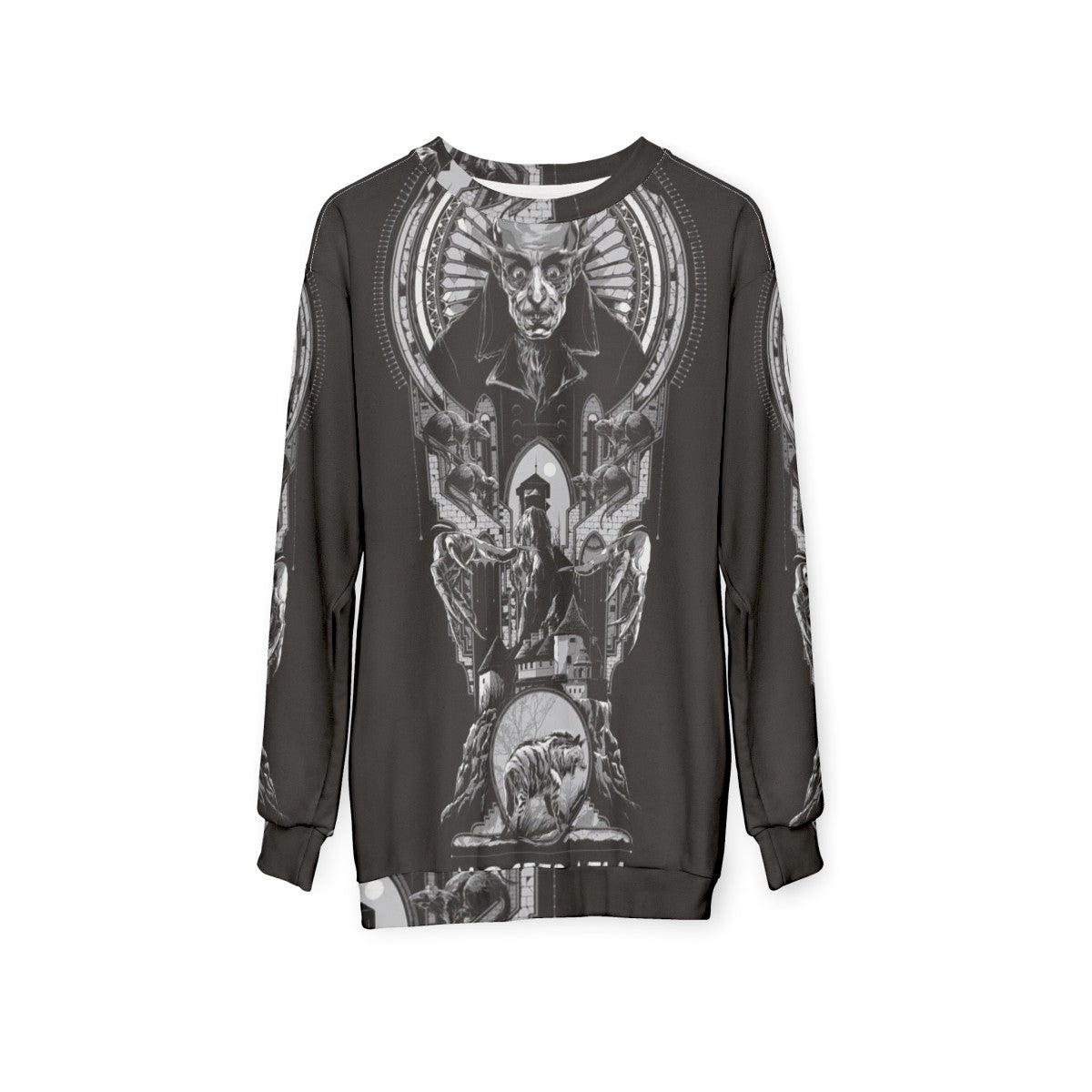 Nosferatu Silent Film Vintage Sweatshirt - hanging