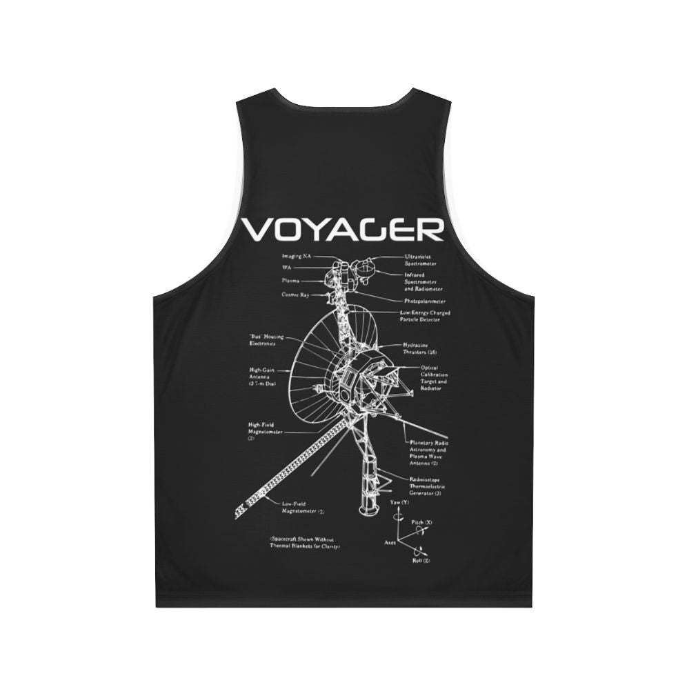 Voyager space program unisex tank top - Back