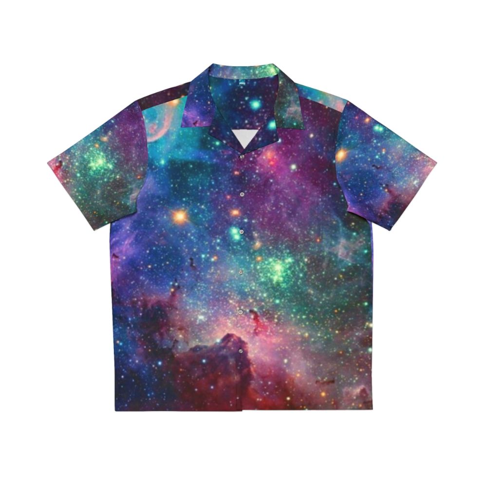 Galaxy Hawaiian Shirt with Space Themed Cosmic Print