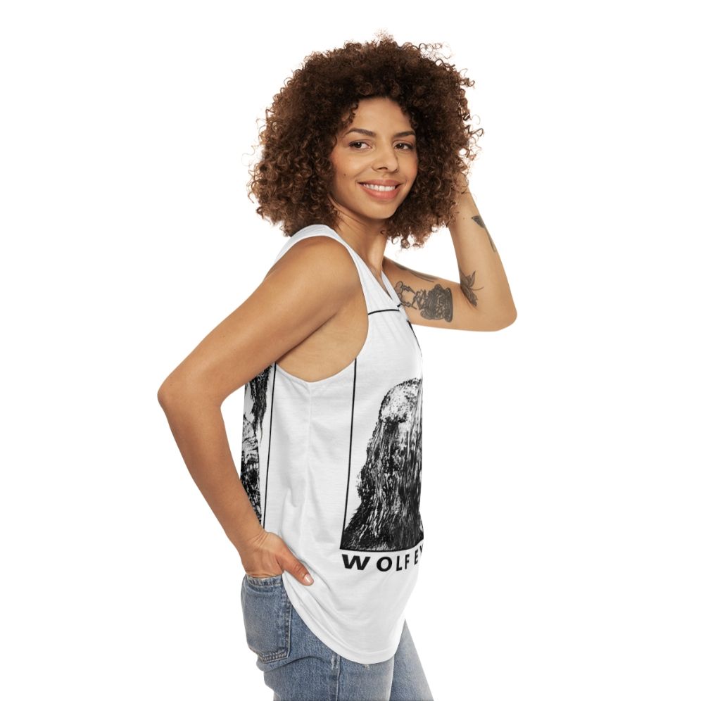 Wolf Eyes Burned Mind Unisex Tank Top - women side