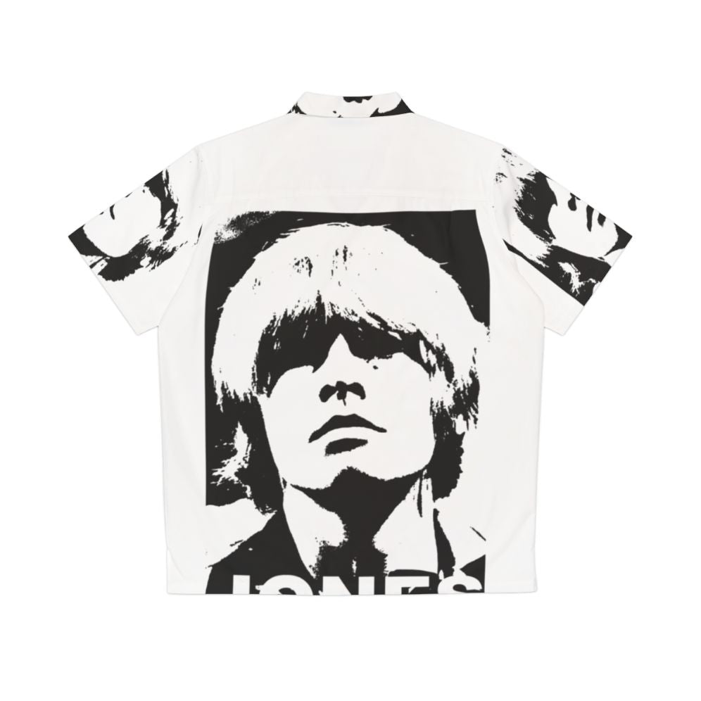 Vintage Brian Jones Hawaiian Shirt with psychedelic and rock and roll design - Back