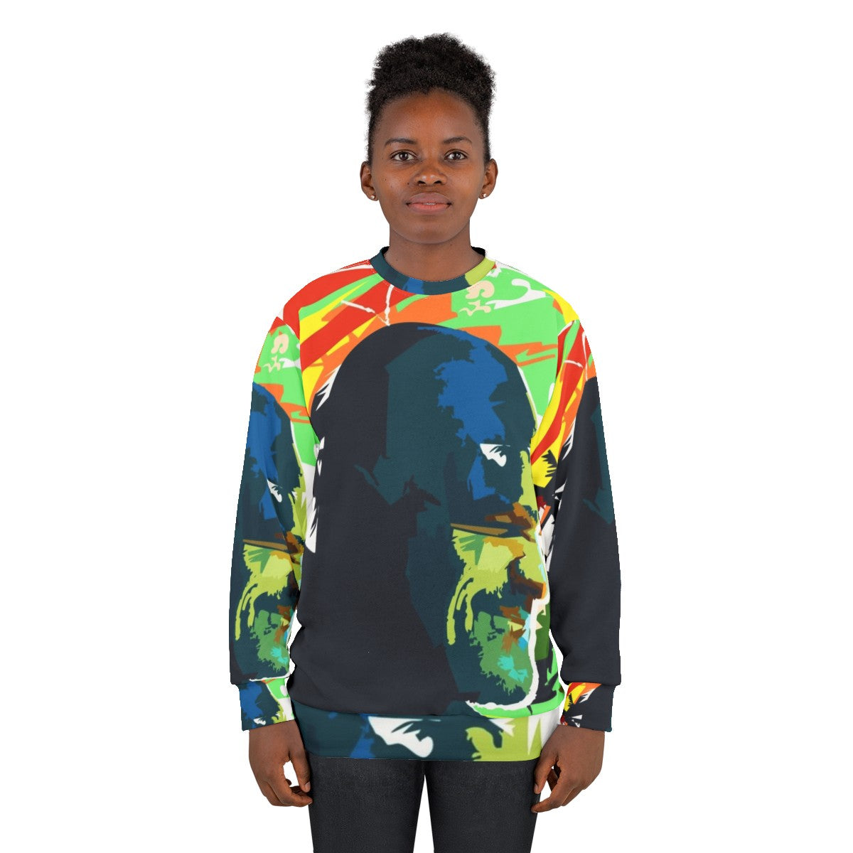 Stranger Things Hopper and Eleven Pop Art Graphic Sweatshirt - women