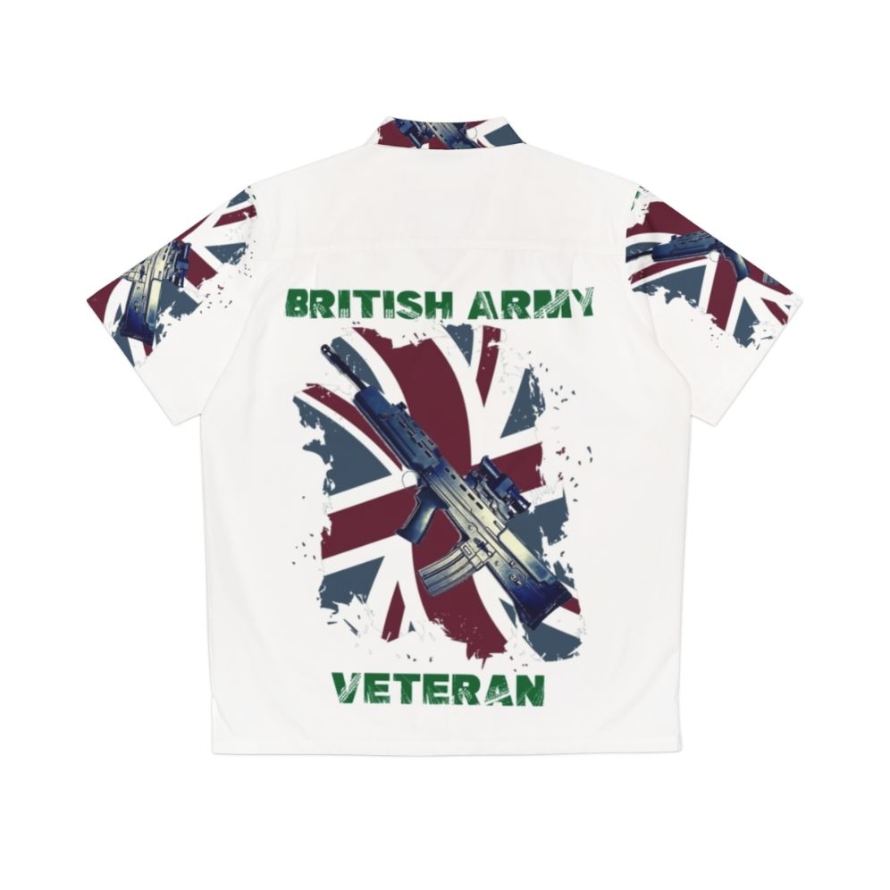 British military Hawaiian shirt for army veterans and UK soldiers - Back