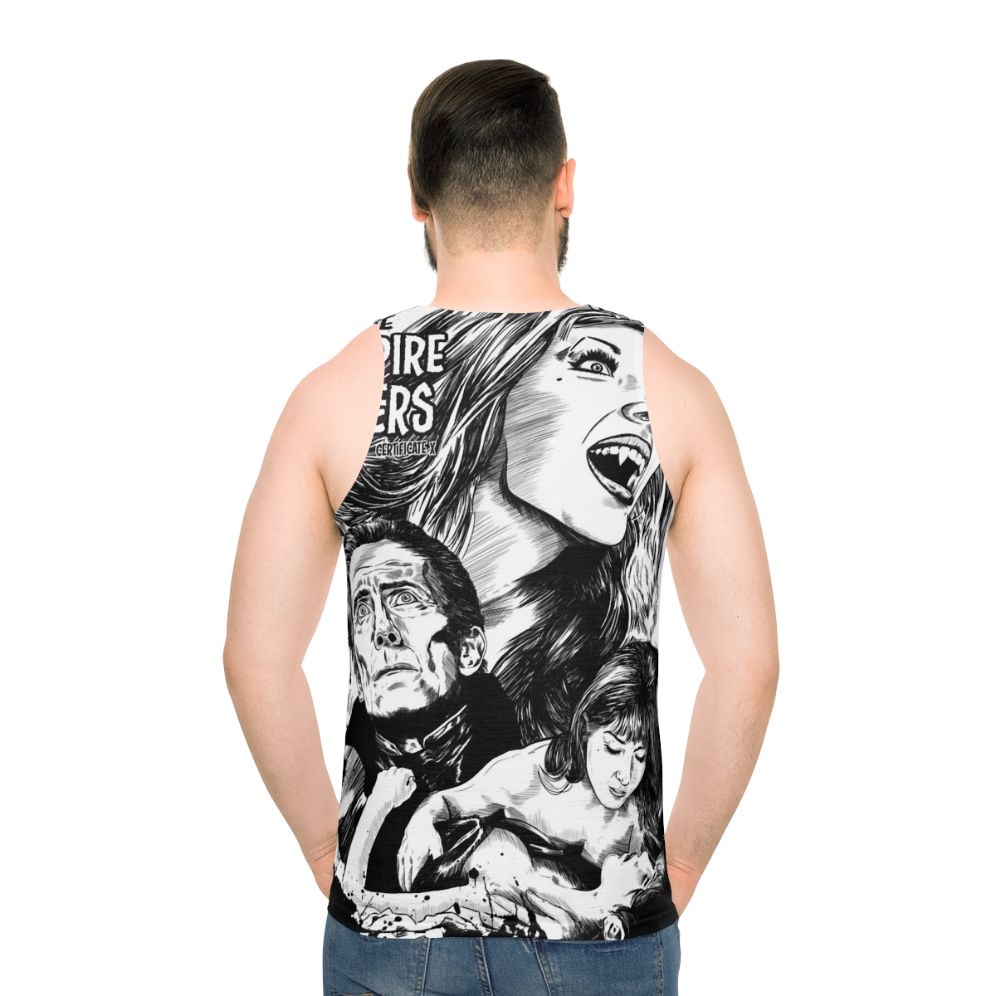 Hammer Horror Vampire Lovers Art Print Unisex Tank Top - men back