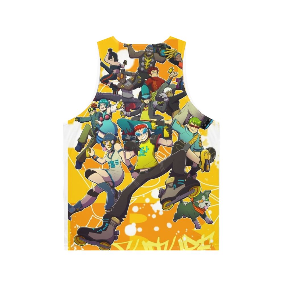 Unisex jet set radio inspired tank top - Back