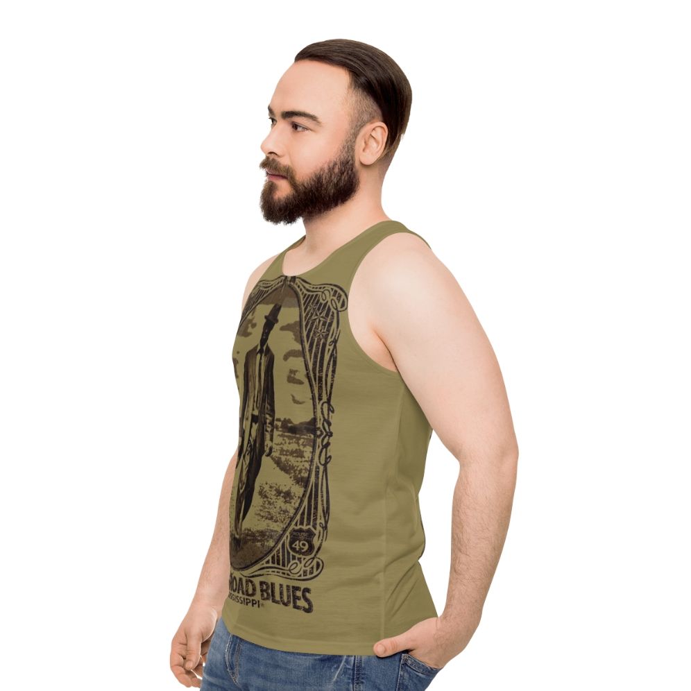 Crossroad Blues Unisex Tank Top - men side