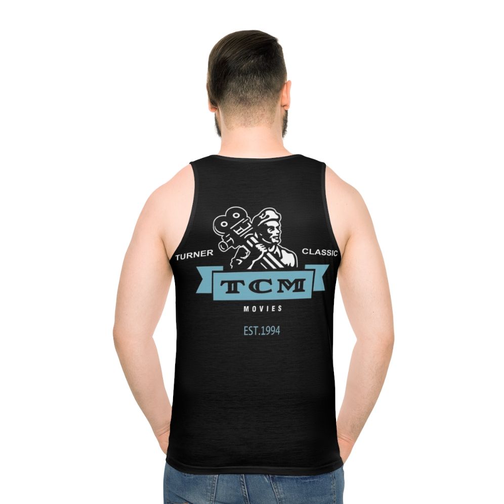 Retro vintage Turner classic movies unisex tank top - men back